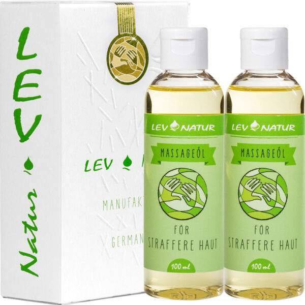 Massageöl für straffere Haut, Sparpaket (2 x 100 ml) 1 LEV Natur