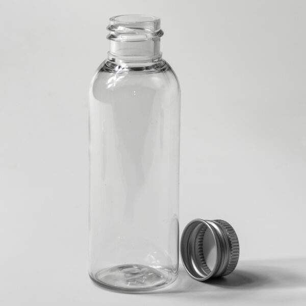 Mehrwegflasche 50-100 ml,Alu-Schraubkappe 1 LEV Natur