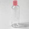 PET Flasche klarsichtig 50-100 ml , rosa FlipTop–Verschluss 3 LEV Natur